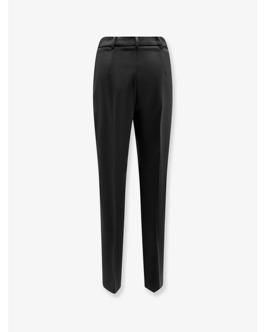 Max Mara Black Mxmgiglio Virgin Wool Trousers