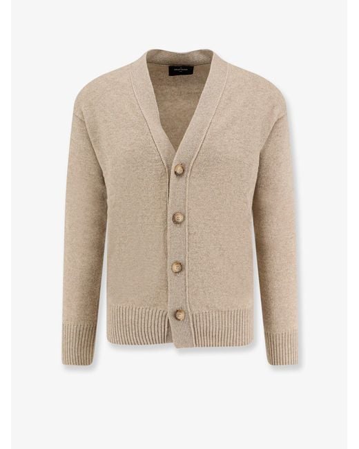Gran Sasso Natural Virgin Wool Cardigan for men