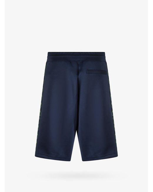 Moschino Blue Printed Bermuda Shorts for men