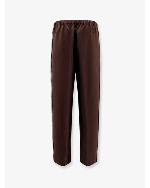 Miu Miu Brown Viscose Trousers