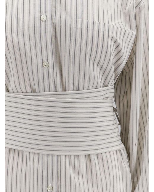 Rohe White Silk And Cotton Blend Shirt