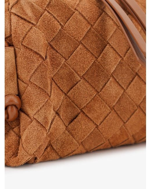 Bottega Veneta Brown Pochette Concert Suede Crossbody Bag