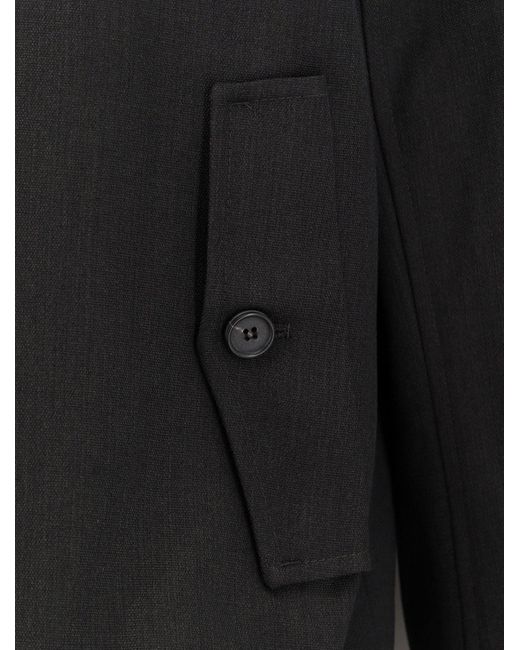 TONYWACK Black Wool Blend Jacket for men