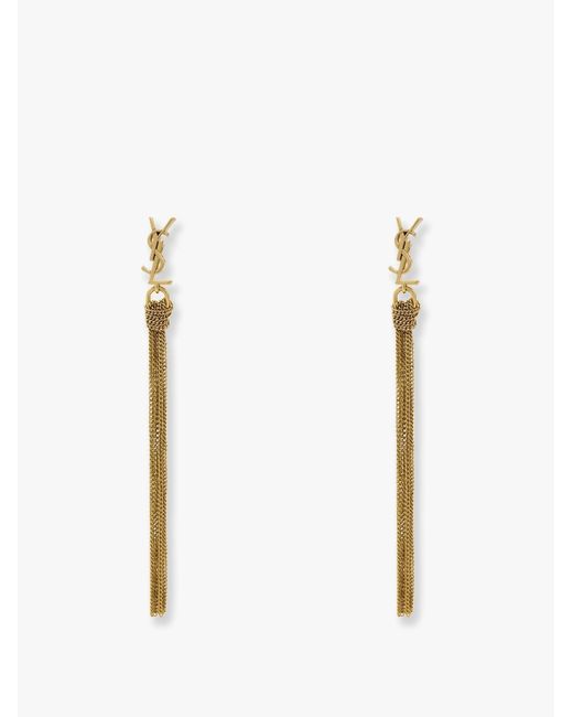 Orecchini di Saint Laurent in White