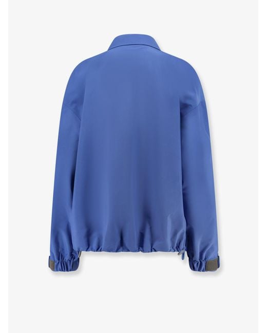 Miu Miu Blue Technical Fabric Jacket