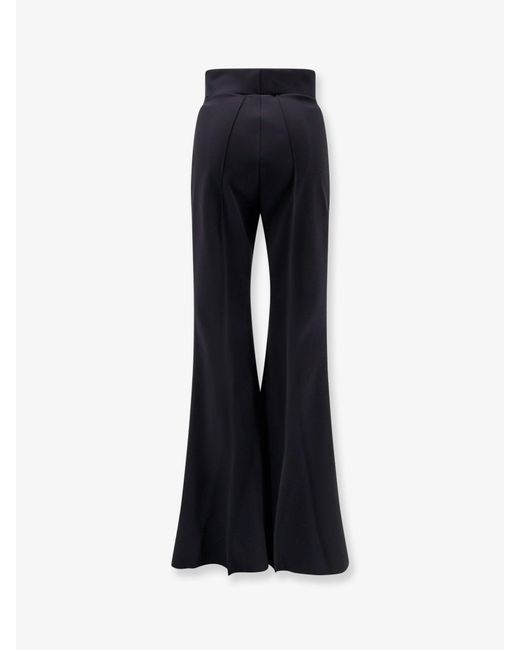 Chiara Boni Blue Forever Jersey Trousers With Flared Bottom