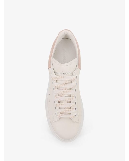 McQueen White Oversized Leather Sneakers