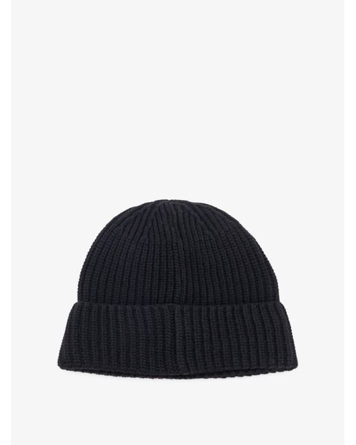 Stone Island Blue Geelong Virgin Wool Hat for men