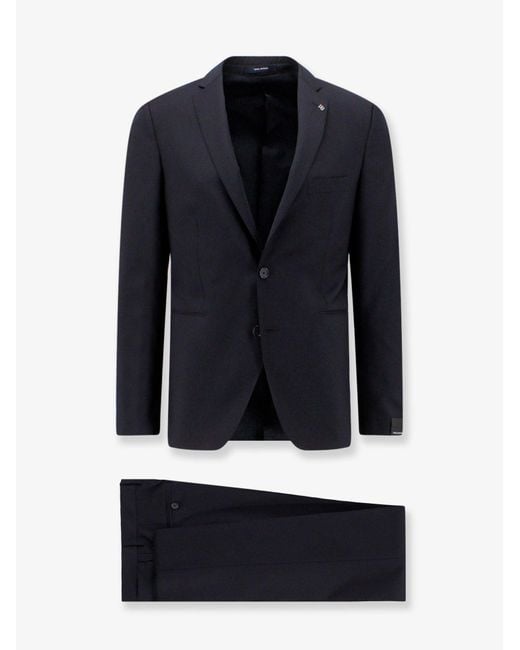 Tagliatore Blue Virgin Wool Suit for men