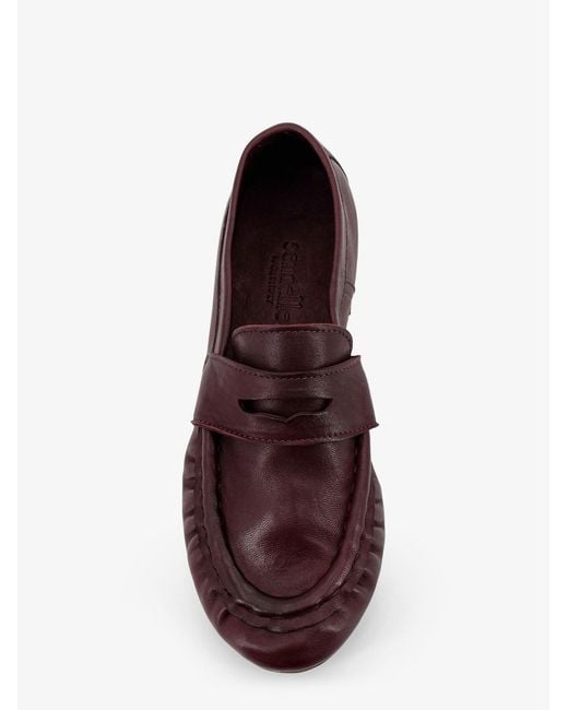 Semelle Purple Laminated Leather Loafers
