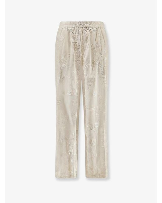 Mes Demoiselles White Flopy Viscose Trousers