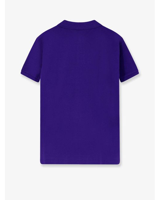 Polo Ralph Lauren Purple Cotton Polo Shirt With Embroidered Logo for men