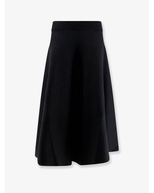 Nude Black Knitted Long Skirt