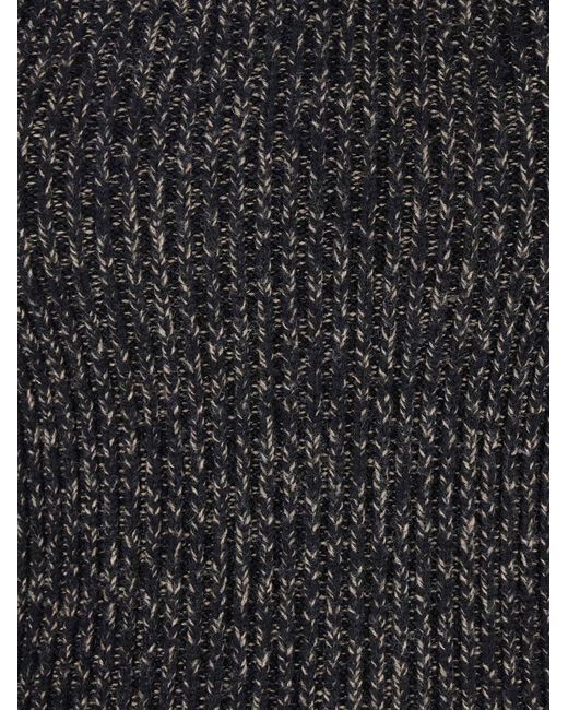 Max Mara Black Azulene Wool And Cashmere Turtleneck Sweater