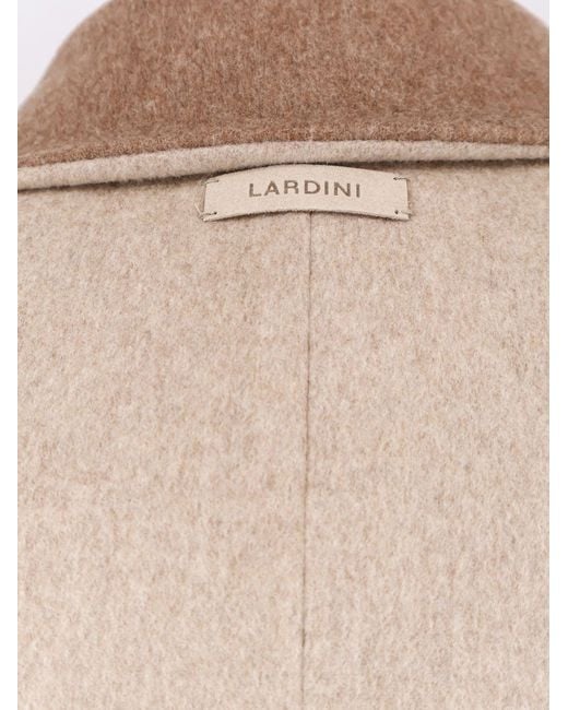 Lardini Natural Goslin Pure Virgin Wool Coat for men