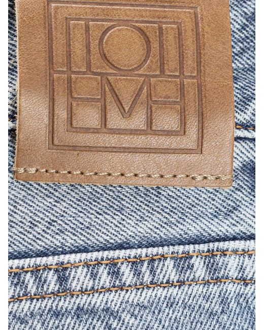 Totême Blue Low Straight Organic Cotton Jeans