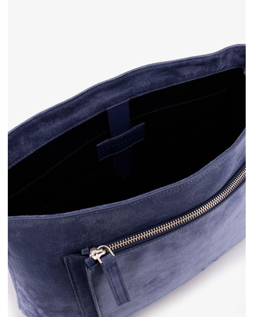 Orciani Blue Peach Suede Messenger Bag for men