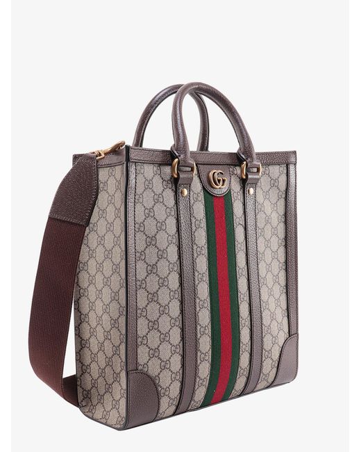 Gucci Brown Ophidia Medium Tote Bag