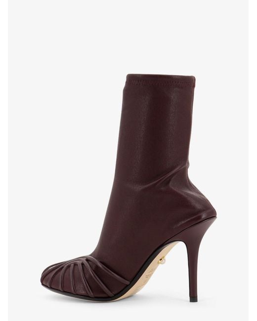 ALEVI Purple Karen Leather Boots
