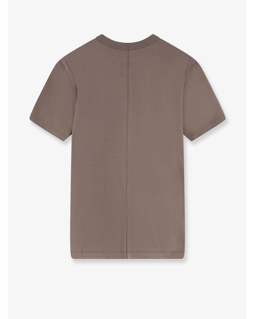 Rick Owens Brown Cotton T-Shirt for men
