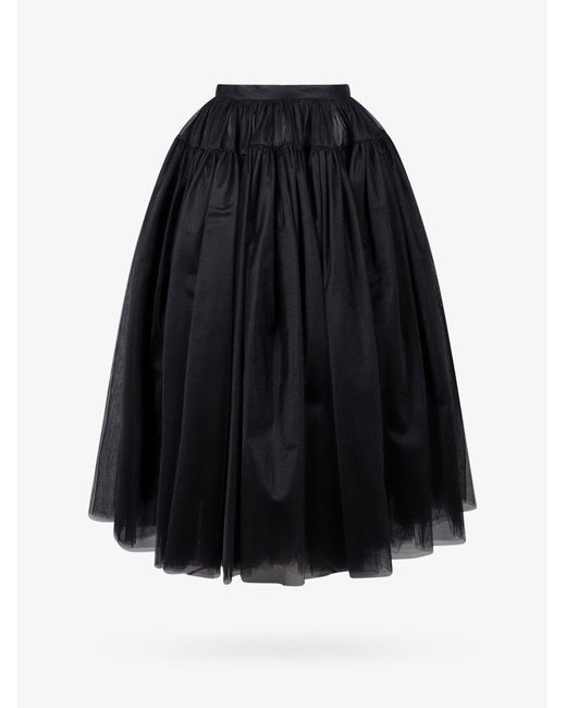 Alexander McQueen Black Tulle Maxi Skirt