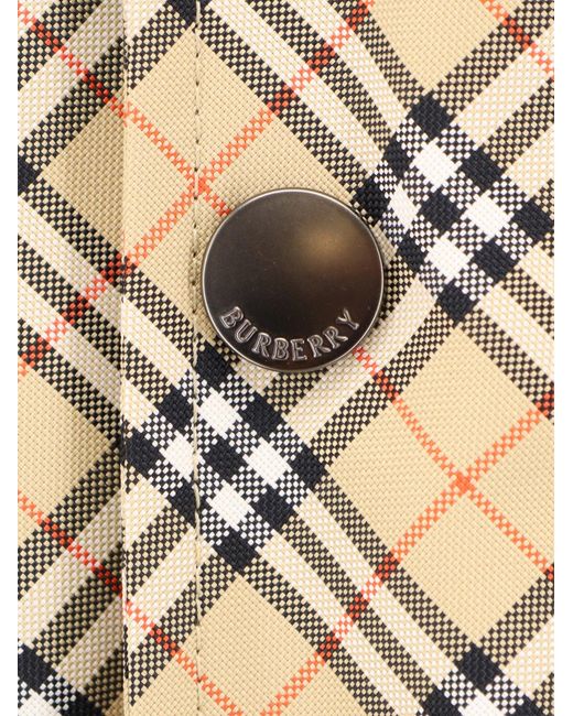 Burberry Natural Slindon Jacket With Iconic Check Motif for men