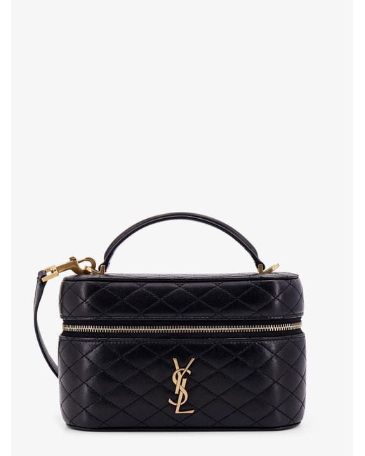 Saint Laurent Blue Gaby Vanity Leather Crossbody Bag