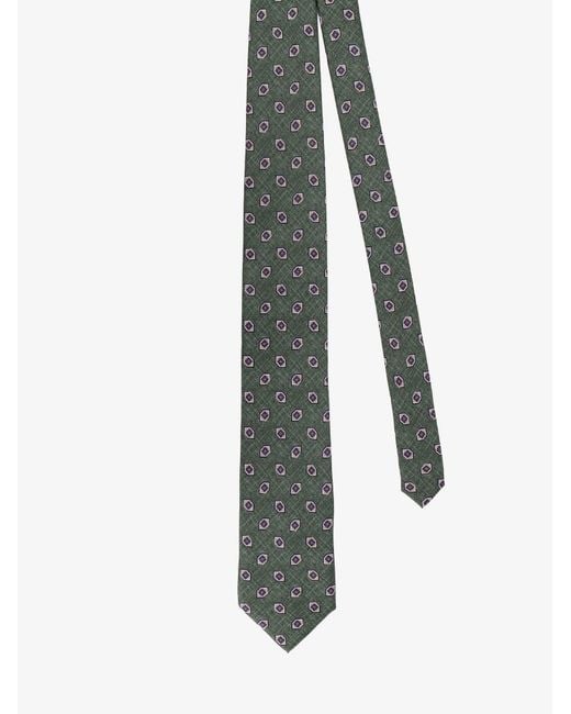 NUGNES 1920 Gray Silk Tie for men