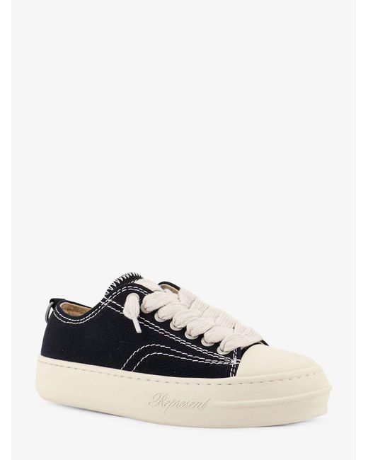 Represent White Sneakers Canvas/Gomma for men