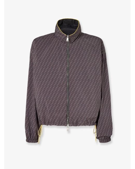 Fendi Black Reversible Nylon Jacket for men