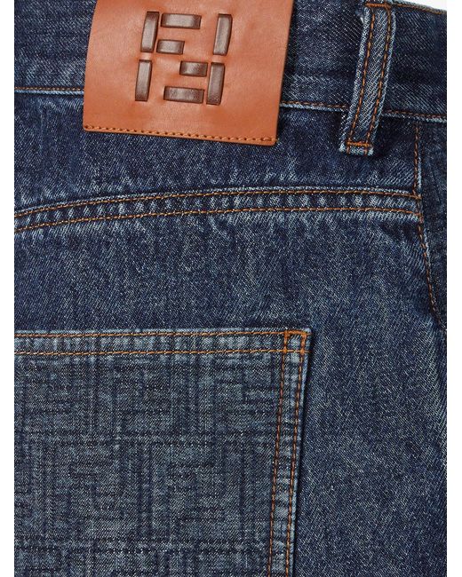 Fendi Blue Denim Shorts