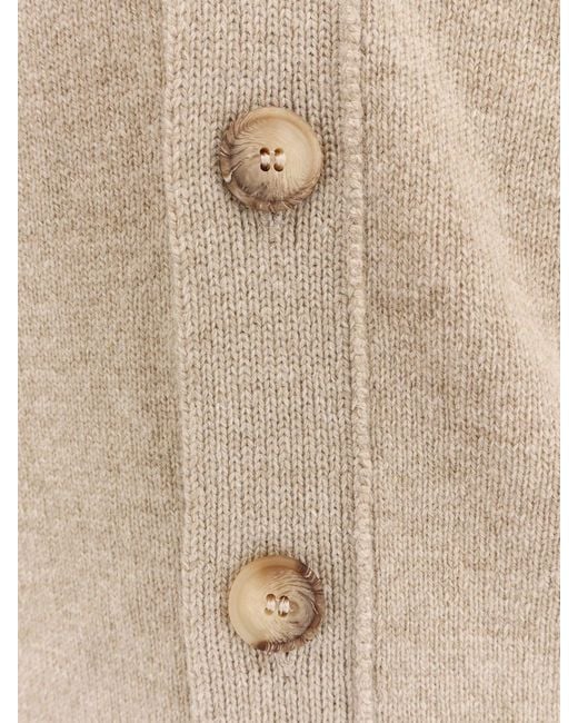 Gran Sasso Natural Virgin Wool Cardigan for men