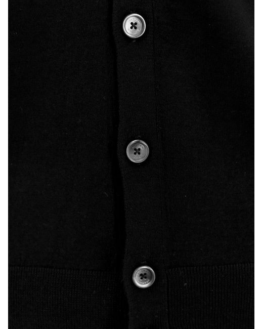 Bramani Cashmere Black Cashmere Cardigan for men