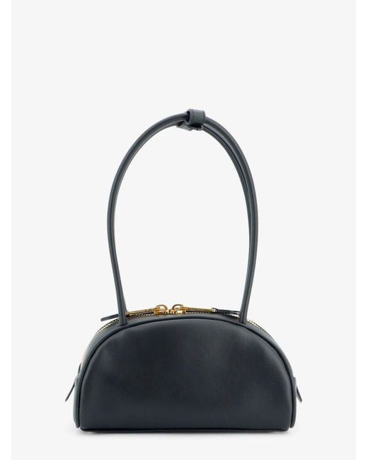 Miu Miu Blue Beau Leather Handbag
