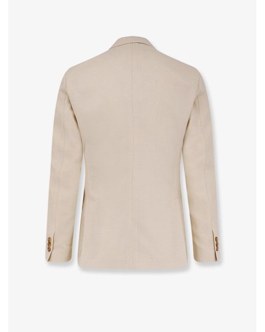 Lardini Natural Roma Pure Virgin Wool And Linen Blazer for men