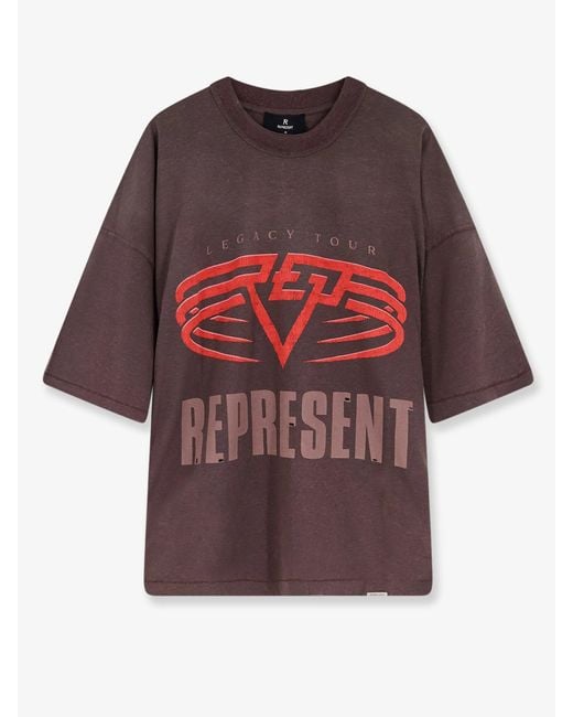 Represent Red Living Legacy Reversible Organic Cotton And Hemp T-Shirt for men