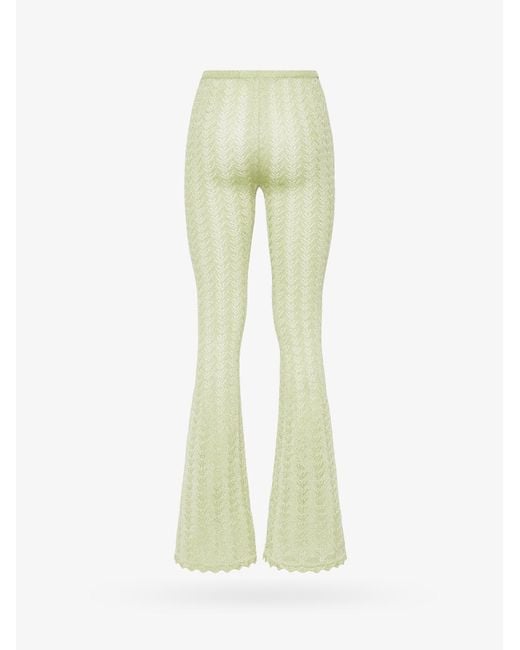 Alessandra Rich Green Flared Pants