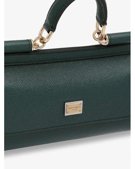 Dolce & Gabbana Green Sicily Leather Crossbody Bag