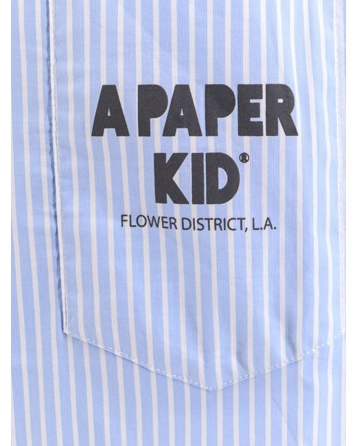 A PAPER KID Blue Shirt for men