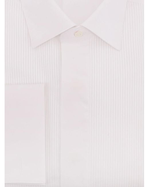 NUGNES 1920 White Cotton Shirt for men