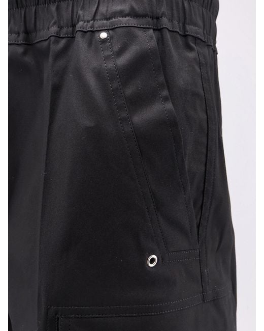 Rick Owens Blue Organic Cotton Shorts for men