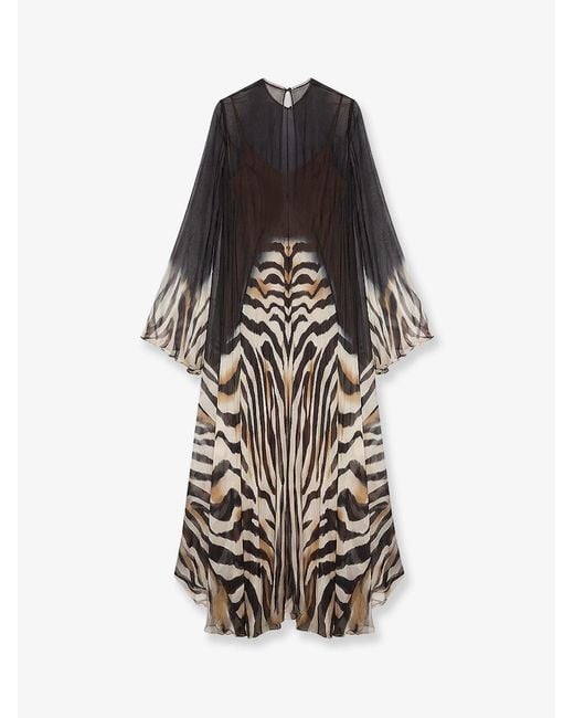 Mes Demoiselles White Sisters Viscose And Chiffon Long Dress