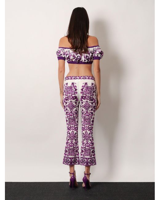 Pantalone di Dolce & Gabbana in Purple