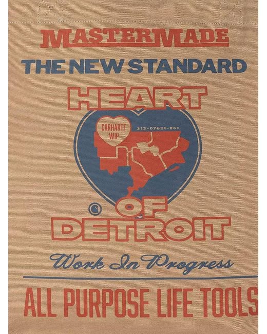 Carhartt Natural Canvas Graphic Tote Bag for men