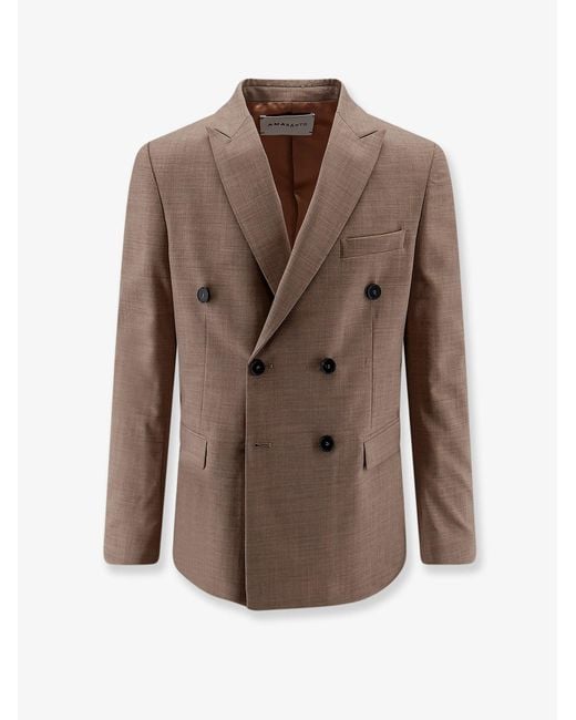 Blazer di Amaranto in Brown da Uomo