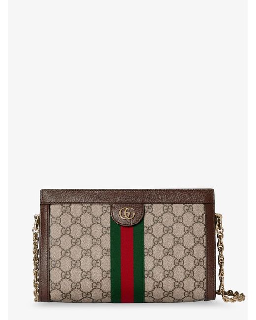 Gucci Gray Coated Canvas Ophidia Shoulder Bag