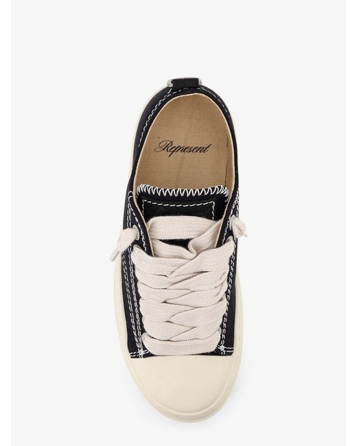 Represent White Sneakers Canvas/Gomma for men