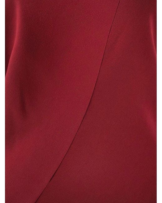 Alberta Ferretti Red Viscose Long Dress