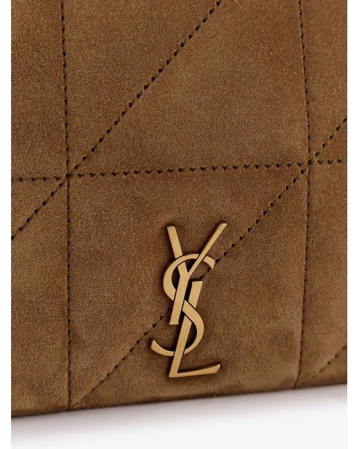 Saint Laurent Brown Mini Jamie 4.3 Suede Shoulder Bag