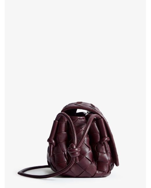 Bottega Veneta Brown Notturno Clutch Bag With Leather Crossbody Bag